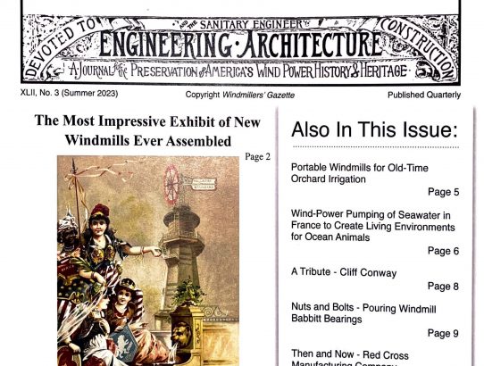 XLII, No. 3 (Summer 2023), Windmillers' Gazette