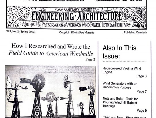 XLII, No. 2 (Spring 2023), Windmillers' Gazette
