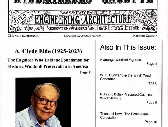 XLII, No. 4 (Autumn 2023), Windmillers' Gazette