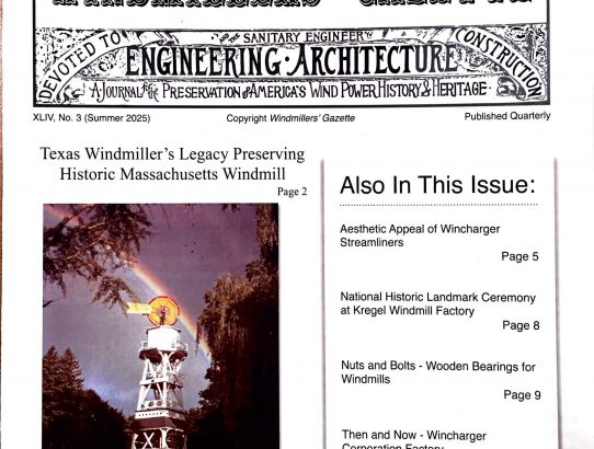 XLIV, No. 3 (Summer 2025), Windmillers' Gazette