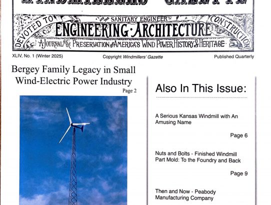 XLIV, No. 1 (Winter 2025), Windmillers' Gazette
